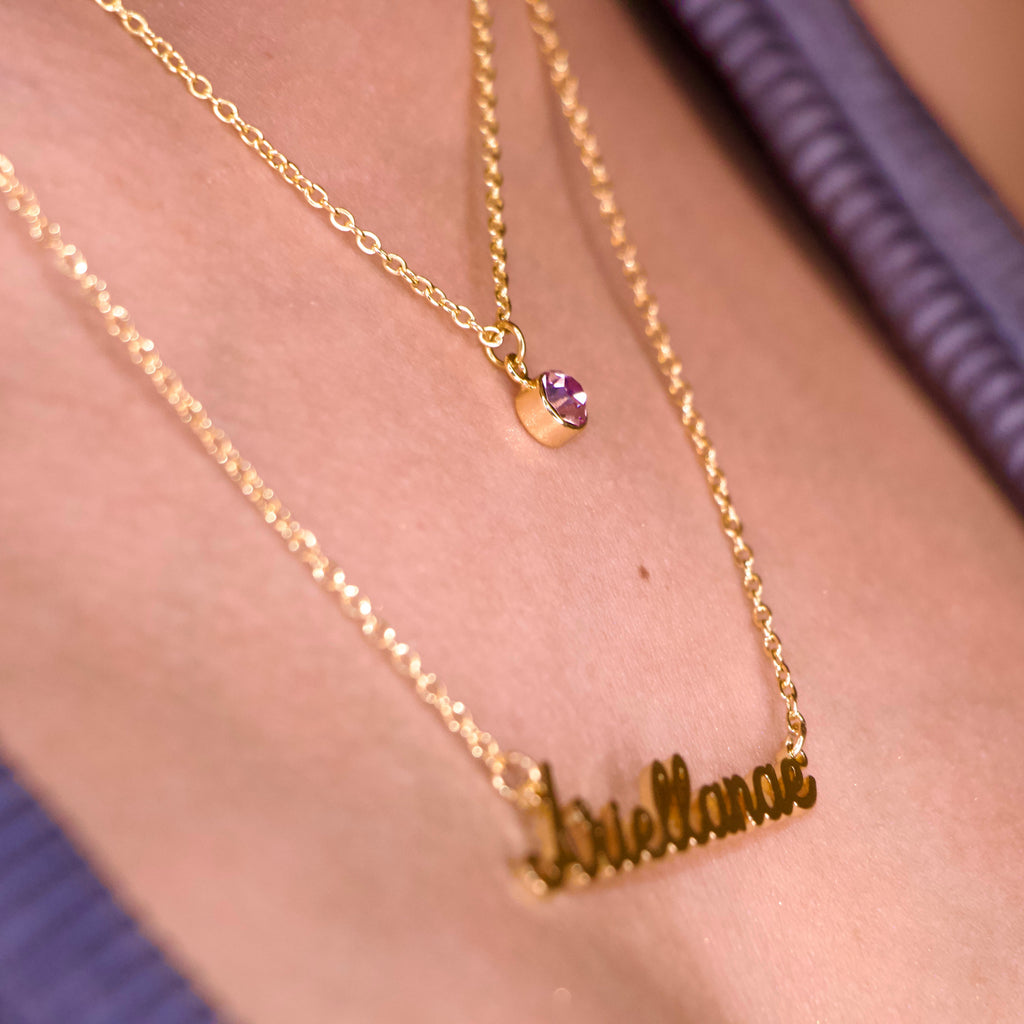 The Dainty Halo Necklace (Custom)